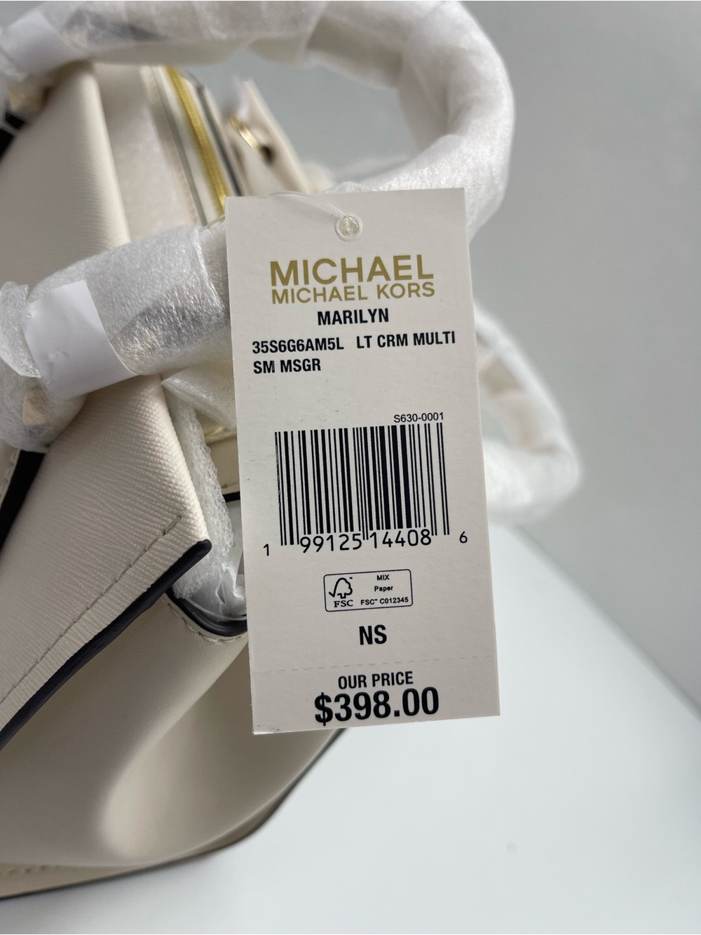 MICHAEL KORS Marilyn Sma Embellished Satchel Crossbody Messenger
Lt Cream
NWT - Picture 10 of 16